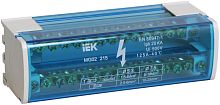 Шина в корпусе на DIN-рейку (кросс-модуль) IEK ШНК 2х15 3L+PEN синий картинка 